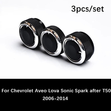 3 шт./компл. для шевролет Авео лова Sonic Spark 2006 до 2014 автомобильный Кондиционер Переключатель управления тепла ручка ac аксессуары