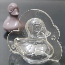 Mais recente produtos 3d forma de pato de desenho animado pc molde de policarbonato chocolate molde para diy chocolate ferramentas de confecção de chocolate 2024 - compre barato