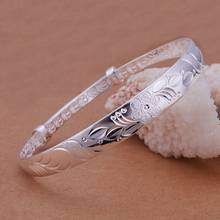 2015 New 925 jewelry silver plated Fashion Jewelry Fashion bracelets&bangle,Wholesale jewelry SMTB186 2024 - buy cheap