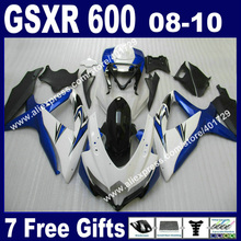 Carenados de marca para SUZUKI GSXR, kit SX64 de 2008, 2009, 2010, 600, K8, 08, 09, 10, GSXR600, GSXR750, blanco, azul y negro 2024 - compra barato