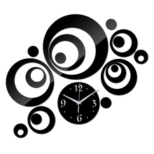 Horloge novo Relógio de Parede Design Moderno Relógio Digital de Reloj De Pared Grande Decorativo Sala 3d Diy Espelho Acrílico 2024 - compre barato