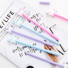 Bolígrafos creativos de unicornio, bolígrafos de Gel, bonitos, Kawaii, y la Oficina para la escuela, suministros de escritura, regalo de papelería 2024 - compra barato
