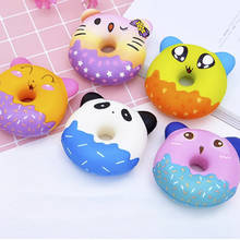 Kawaii Squishy Donut Antistress Jumbo Squishe Новинка Gag Toys снятие стресса Антистресс для веселья, сжимаемые игрушки против стресса затычки розыгрыши 2024 - купить недорого