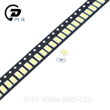 100 шт. 5730 SMD СВЕТОДИОДНЫЙ CW-WW 5630 белый теплый белый 5,7*3,0 мм 40-60lm 150ma 5730 диод 0,5 W 2024 - купить недорого