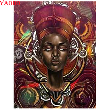 DIY Diamond Embroidery Egypt black woman 5d Full Square/Round Diamond Painting,Cross Stitch,Mosaic Resin Drill Home Decor 2024 - buy cheap