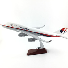 MALAYSIA  AIRLINERS 45CM BOEING 747 MALAYSIA  AIRLINES  MODEL PLANE AIRCRAFT TOY FOR CHILDREN BIRTHDAY GIFTS 2024 - buy cheap