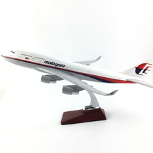 Aviones de Malasia de 45CM para niños, BOEING 747, modelo de aerolíneas de Malasia, avión, juguete para niños, regalos de cumpleaños 2024 - compra barato