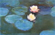 100% handmade landscape oil painting reproduction on linen canvas,water-lilies-1899 by claude monet,Free DHL Shipping 2024 - buy cheap