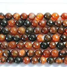 Natural dream stone agat carnelian onyx 6mm 8mm 10mm 12mm stone faceted round loose beads making gift A23 2024 - buy cheap