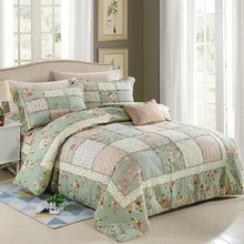 CHAUSUB Cotton Patchwork Quilt Set 4PCS/3pcs Bedspread on the Bed Duvet Cover Quilted Bedding Queen Size Summer Blanket for Bed 2024 - buy cheap