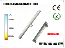10pcs/lot Dimmable Led integrated tube light 300mm 5w led linestra S14D S14S led tube light mirror wall wash light AC85-265V 2024 - buy cheap