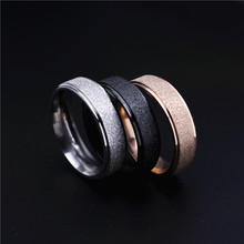 MOREDEAR Titanium Couple Rings Vintage Dull Polish Rose Gold Wedding Engagement Ring Women Men Finger Ring 6mm 2024 - buy cheap