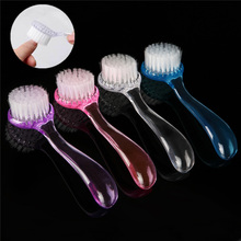 1 Pcs Plastic Nail Art Dust Cleaning Brush with Cap Round Head Makeup Washing Brush for Manicure Pedicure Nail Art Brushes Tools 2024 - buy cheap