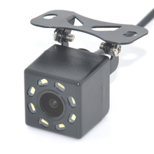 CCD 8LED Автомобильная камера заднего вида, 170 широкоугольная универсальная камера заднего вида для парковки 2024 - купить недорого