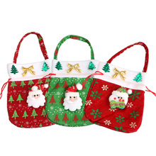 1PC Santa Claus Socking Gift Bag Holder Bag Christmas Gift Bags  Handbag Home Party Decoration Gift Bag Christmas Supplies 2024 - buy cheap