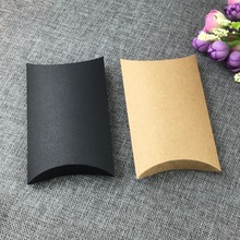 50pcs/lot Colorful Present Pouch Kraft Paper Pillow Candy Box Wedding Favors Gift Candy Boxes Home Party Birthday Supply 2024 - buy cheap