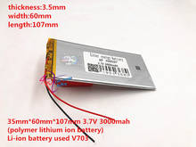 Size 3560107 3560105 3560110  3.7v 3000 Mah Lithium Polymer Battery 3 Tablet Pcs Pda Digital Products 2024 - buy cheap