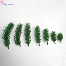 15pcs artificial plastic pine needle fake plant artificial flower branch For Christmas tree decor accessories gift box 2024 - buy cheap