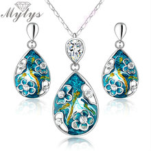 Mytys  Fashion Jewelry set  GP Jewelry for women1  Necklace and 1 pair Earrings N910 2024 - buy cheap