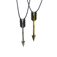 Original New Novelty Leather Chain Retro Arrow Pendant Necklace For Men Vintage Choker Necklace Male Jewelry Party Gift 2024 - buy cheap