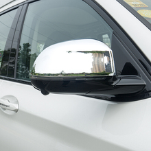 Capa de espelho retrovisor para automóveis bmw, de fibra de carbono, cromado, abs, 2 peças, para modelos x3, g01, x4, g02, 2018, 2019 2024 - compre barato