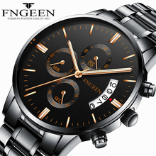  Fashion Quartz Watch Mens Watches Top Brand Luxury Male Clock Business Wrist Watch Automatic Date Hodinky Relogio Masculino 2024 - buy cheap