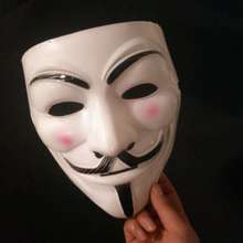 Halloween Masks V for Vendetta Mask Guy Fawkes Anonymous Fancy Dress Cosplay Costume 2024 - buy cheap