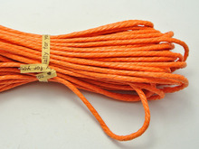 60 Meters Orange Twisted Waxed Cotton Cord String Thread Line 2mm 2024 - buy cheap