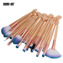 MAANGE 20pcs Pro Makeup Brushes Set Foundation Blush Eye Shadow Eyebrow Powder Lip Brush Shell Brush Beauty Make Up Tools Kit 2024 - buy cheap