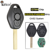 KEYECU  315/433/315LP/868MHz ID7944 Chip CAS2 System 3 buttons Remote Key for BMW  Key 5 series E46 E60 E83 E53 E36 E38 E39 HU92 2024 - buy cheap