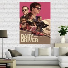 New style Baby Driver Custom Silk Canvas 27X40cm 30x45cm DIY poster the best gift for kids room Drop Shipping 2024 - buy cheap