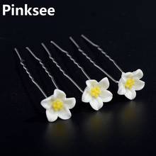 20PCS Lot Wedding Bridal Yellow Flower Hairpins Bridesmaid Hair Clips Wholesale Women Hair Accessories Jewelry Gifts 2024 - buy cheap