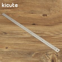 Kicute 1pcs 50cm Standard Measuring Tool Double Side Scale Stainless Steel Straight Ruler High Quality School Office Supplies 2024 - buy cheap