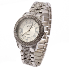 G & D-Reloj de pulsera analógico de cuarzo para mujer, pulsera de acero inoxidable plateado de una sola cadena, a la moda 2024 - compra barato