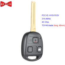 KEYECU for Lexus ES300 LS400 SC300 SC400 1998 1999 2000 Remote Key Fob 314.4MHz 4C Chip HYQ1512V TOY48 48mm Long Blade 2024 - buy cheap