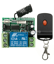 Hot Vendas teleswitch DC12V 10A 1CH wireless switch controle remoto sistema 1 transmissor & 1 relé receptor Código de Aprendizagem