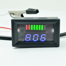 DC LED Intuitively Upper Colorful Panel Universal Digital Voltage Volt Meter Display Voltmeter For Motorcycle Car 12V-60V#289973 2024 - buy cheap