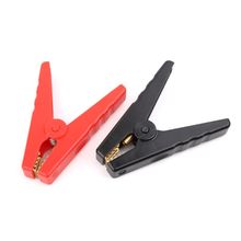 2pcs Copper Insulated Alligator Clips Red Black Testing Clamps For Car Battery Clip Power Test Cables- 2024 - buy cheap