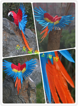 35x50cm simulation animal spreading wings parrot feathers bird model toy,polyethylene&furs Resin handicraft,decoration gift,d436 2024 - buy cheap