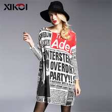 XIKOI 2021 New Oversized Sweater Woman Fashion Print Women Sweaters Slash Neck Pullovers Computer Knitted Spring Sweater Women 2024 - buy cheap