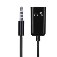 Cable de Audio ABS PVC de 18cm/7,09 pulgadas, conector macho a hembra doble de 3,5mm, estéreo, divisor de micrófono, adaptador para MP3, CD y PC 2024 - compra barato