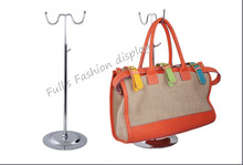 Hot sale W-type metal hanging bags display holder Adjustable wig slik scarf purse handbag display stand rack 2024 - buy cheap