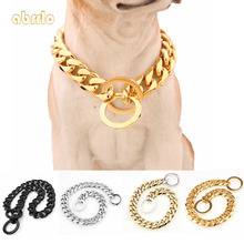 Abrlo-Collar personalizado de acero inoxidable para perro y gato, collares para cachorros, correas para perros medianos y grandes, suministros para mascotas 2024 - compra barato