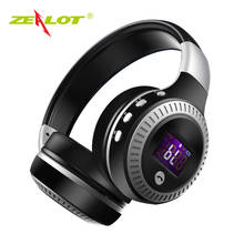 Zealot B19 Bluetooth Headphones with fm radio LCD Screen hifi Bass Stereo Earphone Wireless Headset with Mic, support TF/sd Card 2024 - buy cheap