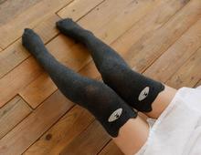 60pairs/lot Girls Favorite Cute 3D Cartoon Animal Cat Bear Face Thigh Stockings Over Knee High stocking 2024 - buy cheap