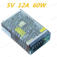 Fuente de alimentación de conmutación 5 V 12A 60 W controlador de conmutación para pantalla de luz de tira LED 110 V/220 V envío gratuito 2024 - compra barato