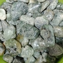 DHXYZB-piedra de uva Natural, cristales de cuarzo Prehnita, grava, minerales de roca, curación, espécimen de Reiki, decoración de pecera 2024 - compra barato