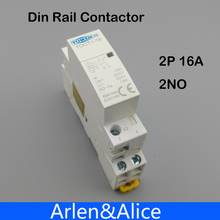 1PCS TOCT1 2P 16A 220V/230V 50/60HZ Din rail Household ac Modular contactor  2NO or 1NO 1NC 2024 - buy cheap