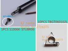 1PCS Holder S1006K-STUBR06 And 10PCS Ceramic inserts TBGT060102L, Internal turning tool ,Turning Tool Holder 2024 - buy cheap