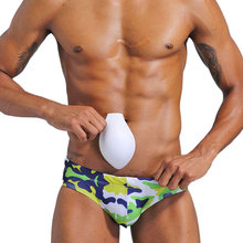 Braguitas de baño para hombre, ropa de baño de tiro bajo, pantalones cortos de camuflaje para la playa, bañador de realce, bañador masculino, Bikini para la playa 2024 - compra barato